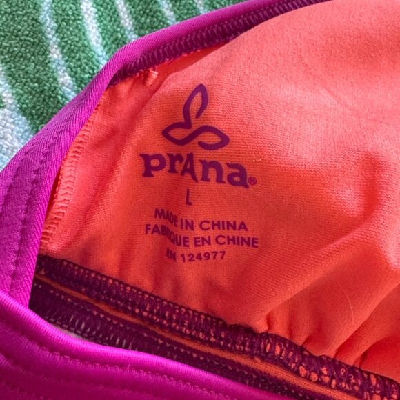 prAna Halter Tankini Top Multicolor Geometric Print Adjustable Straps Large - Picture 8 of 9